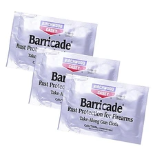 Birchwood Casey Barricade field take along gun cleaning wipes rust protect 3 pk