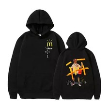 Felpa con cappuccio Travis Scott Mcdonalds Cactus Jack Streetwear, felpa con cappuccio vintage