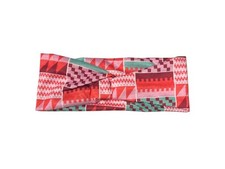 Orange Aztec Twisted Knot Cotton Wide Stretch Headband