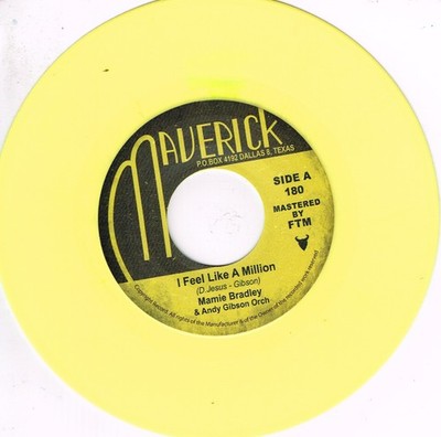 MAMIE BRADLEY - I FEEL LIKE A MILLION b/w RAY & BOB - AIR TRAVEL (Vintage Dancer