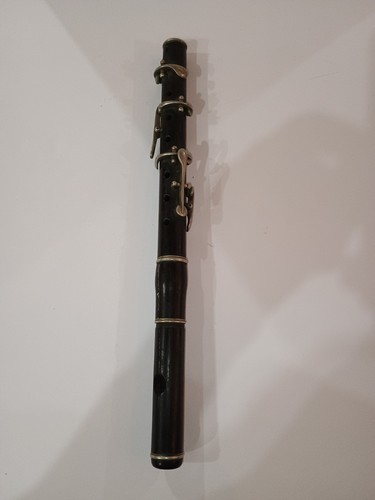 19th Century Wood & Nickel Piccolo 6 Key Civil War? Fife, Flute Antique 