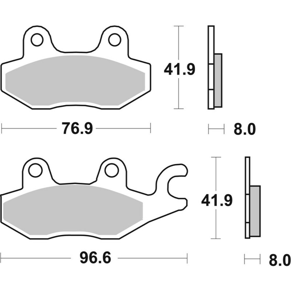 Brake Pads for KAWASAKI NINJA 300 R ABS 2013 Front Sinter Street Brembo - Image 64