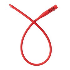 Urethral Catheter Medline Round Tip Red Rubber 16 Fr. 16 Inch Length