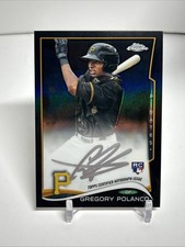 2014 Topps Chrome Gregory Polanco - Rookie Auto /25 Silver And Black Refractor