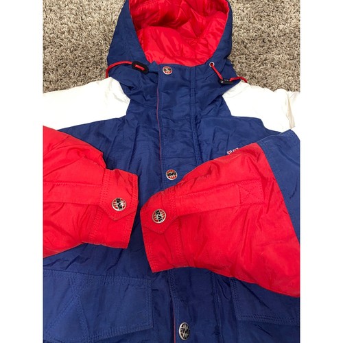 KU Kansas Jayhawks Mirage Large Men Puffer Coat Vintage - Picture 8 of 11