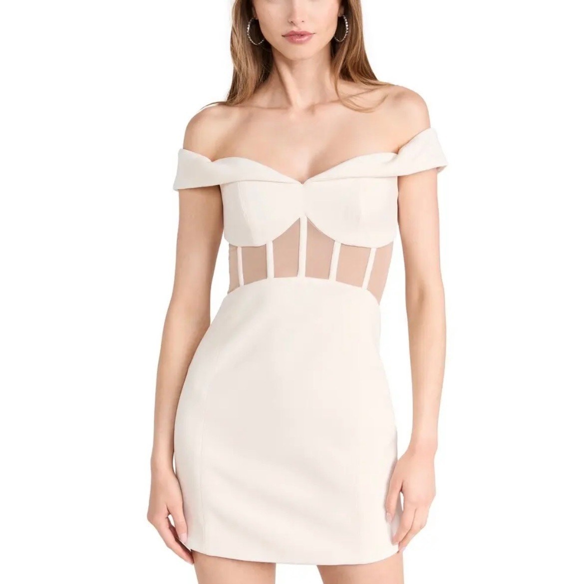 Misha Collection Cher White Mesh Panel Dress Size L | eBay Misha Collection Cher White Mesh Panel Dress Size L | eBay