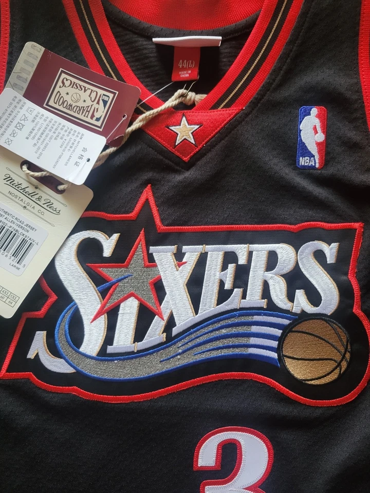 Mitchell And Ness Auténtico 97-98 Allen Iverson Philadelphia 76ers Talla 44 Foto 2 de 4
