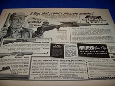 1954 WINFIELD STANDARD/MILITARY/CUSTOM SPORTER..1-PAGE ORIGINAL SALES AD (349PP)