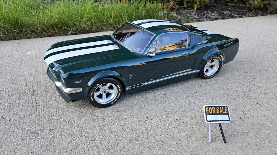 STUNNING! HPI 1/10 1966 FORD MUSTANG Body 17519 with RARE Custom Wheels - READ! - Image 2 of 4