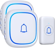 Wireless Doorbell for Home Classroom IP66 Waterproof Door Bell Ringer Wireless