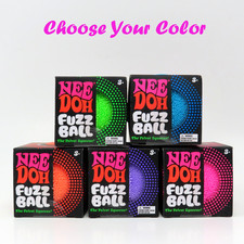 Nee Doh Fuzz Ball Velvet Squeeze Stress Ball Fidget Sensory Toy New