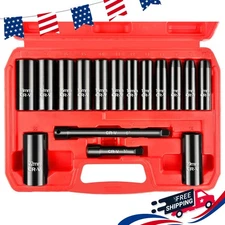16 Piece 3/8-Inch Metric Drive Deep Impact Socket Set