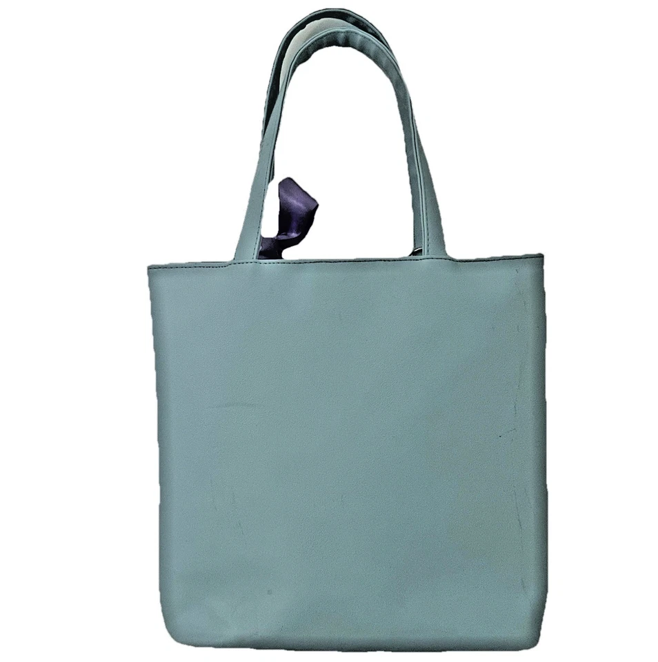 Cat & Jack Girls Mermaid Scaled Totebag Lavender/Purple/Aqua Hand Embellished - Image 2 of 3