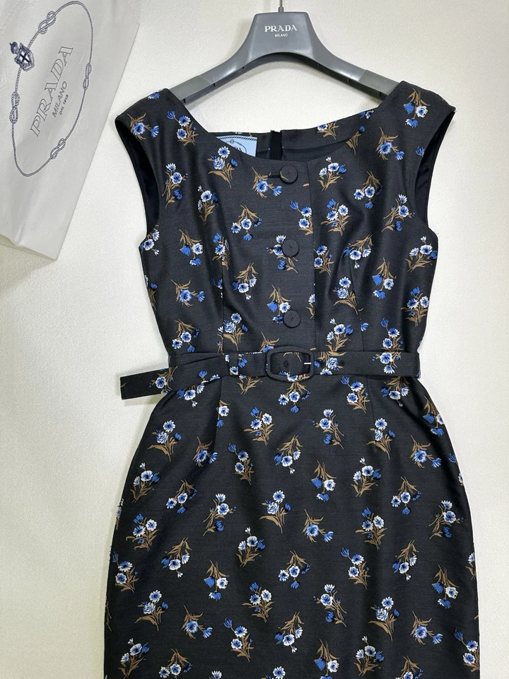 Vestido mujer PRADA £2900 vale IT talla 40/INT S/UK 8/US 4 impecable Foto 3 de 4