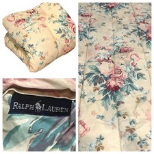 Ralph Lauren Vintage 1989 Comforter Elsa Grasslands Queen Floral Cotton READ