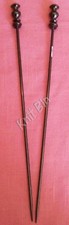 Ebony 12" Knitting Needles; Choose a Size
