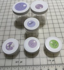 Set of 6 Assorted Sizes Screw Top Plastic Containers