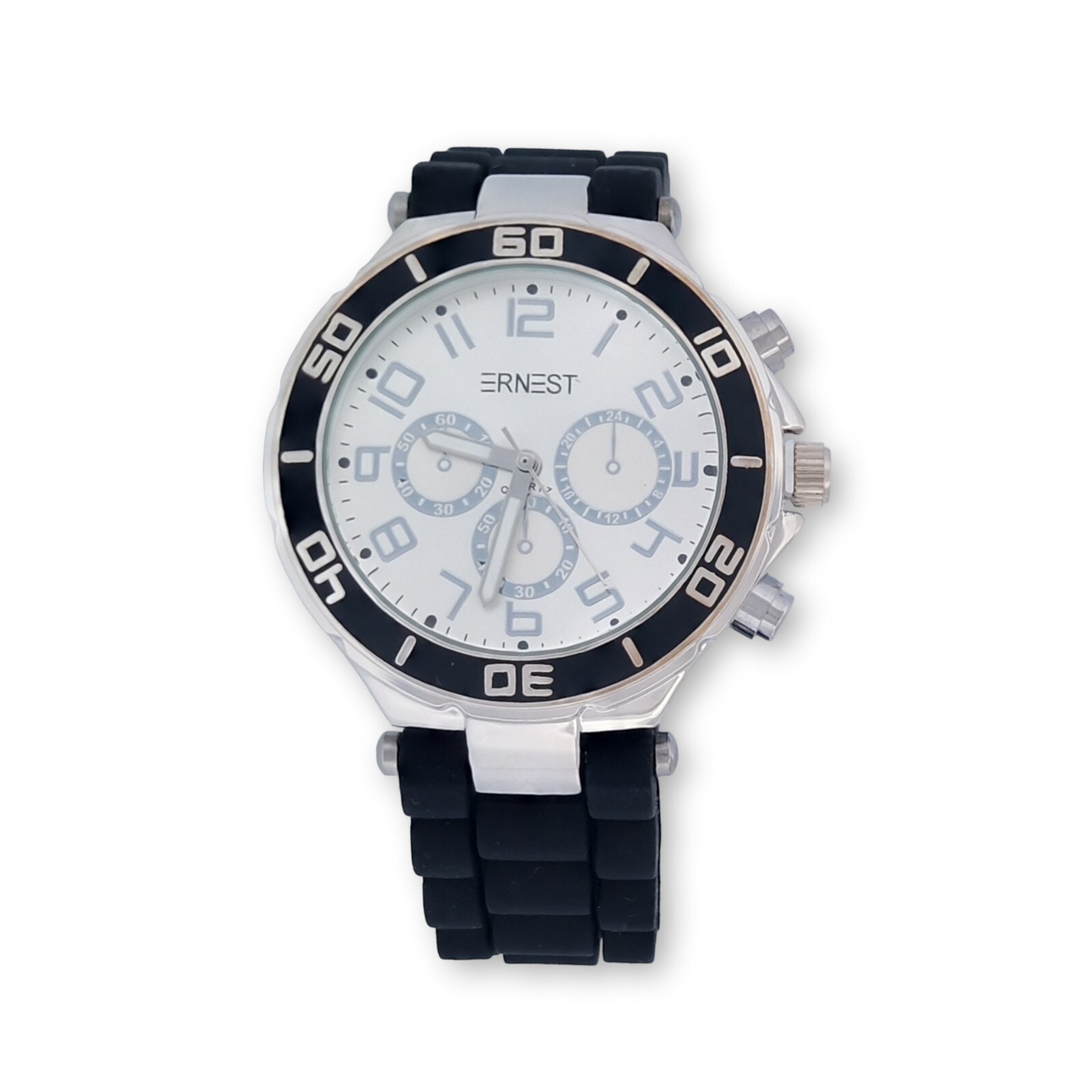 Montre femme silicone ERNEST noir legere anti irritation pour peaux sensibles