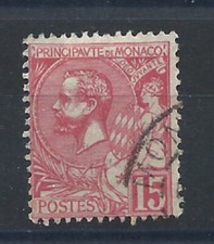 Monaco N°15a Obl (FU) 1891/94 - Prince Albert 1er