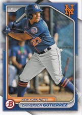 2024 Bowman - Prospects #BP-59 Daiverson Gutierrez (RC) New York Mets