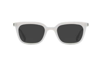 Gentle Monster MARTINI W2 Square Sunglasses White Frame Black Lens | 