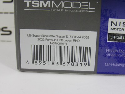 Mini GT 1:64 Nissan S15 Silvia LB-Super Silhouette N.555 &ndash; Formula Drift 2022, Edizione Da Collezione
