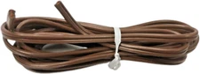 10' Brown Lamp Cord 2 Wire Plastic Covered Lamp Replacement Part 18/2 AWG SPT-1
