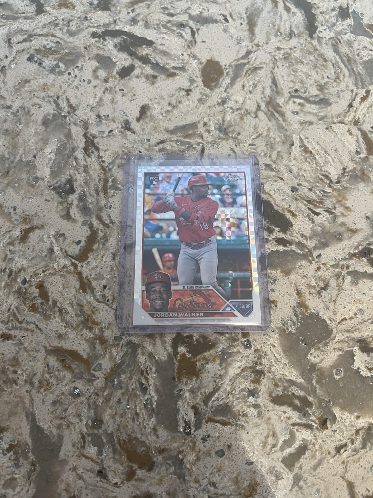 2023 Topps Chrome Jordan Walker Rookie RC #209 X-Fractor! Cardinals