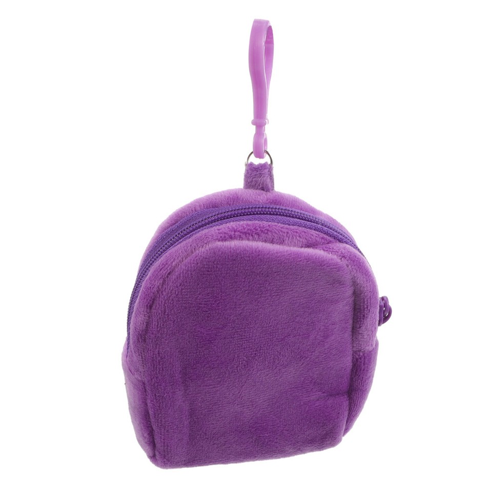 Plush Purse Small Bag Cute Storage Pouch Keychain Purse Keychain Bag