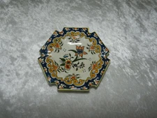 Antique empty pocket bowl earthenware ashtray Desvres / Bayeux