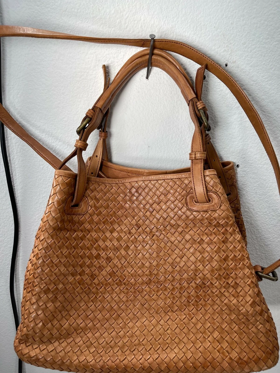 Valentina woven leather best sale bag