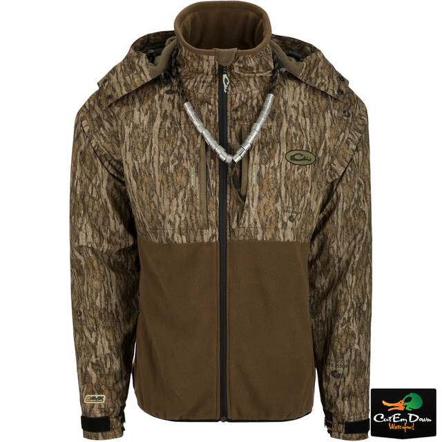 Drake MST Guardian Eqwader Flex Fleece Full Zip Jacket Bottomland DW7380-006