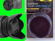 BOWER REVERSIBLE FLOWER HOOD LENS CAP for Panasonic HC-VX3 Camcorder