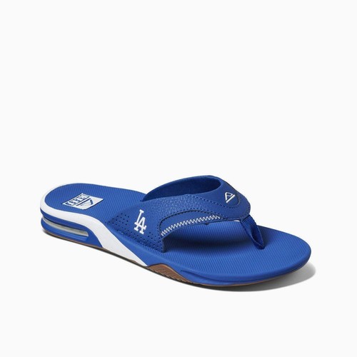 Reef Fanning X MLB Dodgers Flip Flop Sandal Bottle Opener & Superior Arch Suppor - Picture 4 of 9