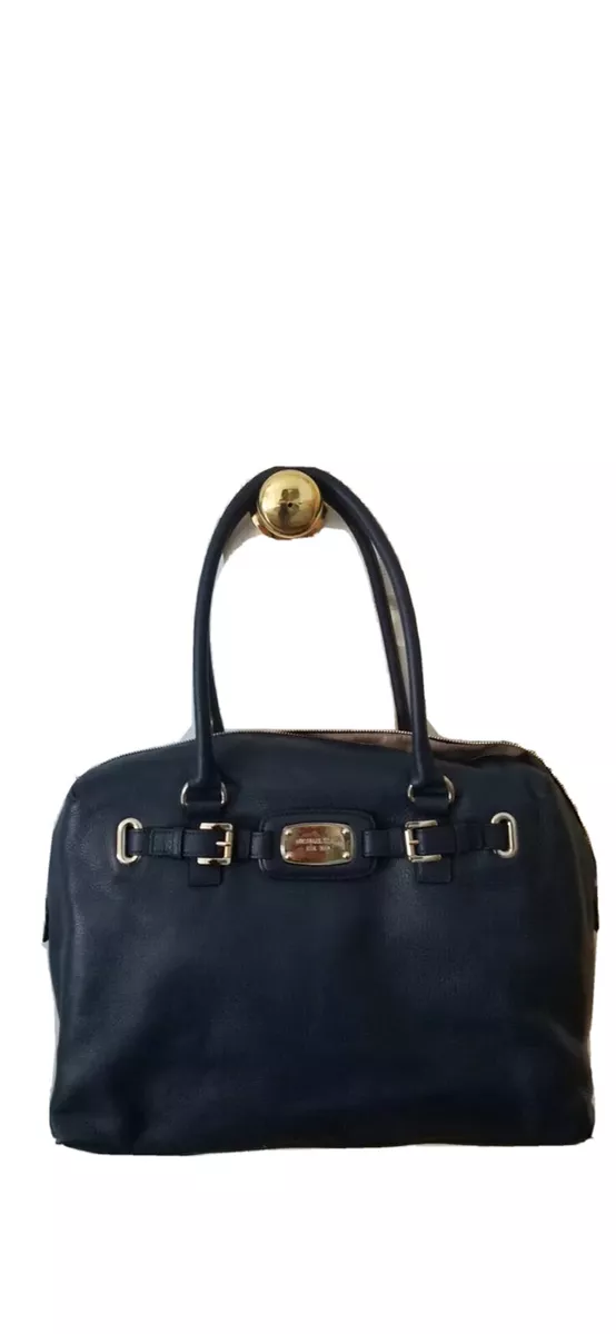 Michael Kors Hamilton Navy Pebbled Leather XL Weekender Bag