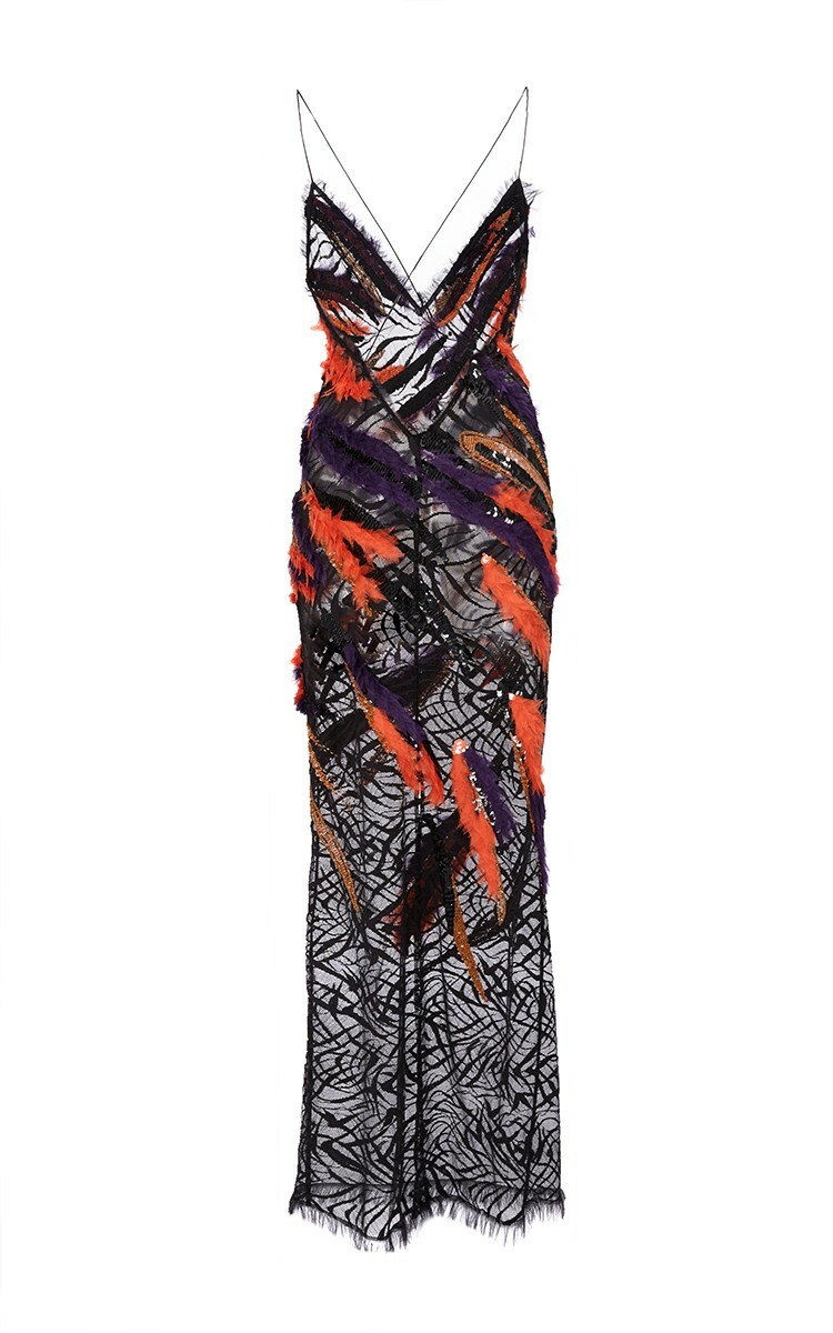 VERSACE SS2016 Runway NWT Embellished Lace Open Back Dress IT38 image 3