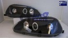 Black LED Angle Eye Projector Headlights for 99-00 Honda Civic EK VTI Head light