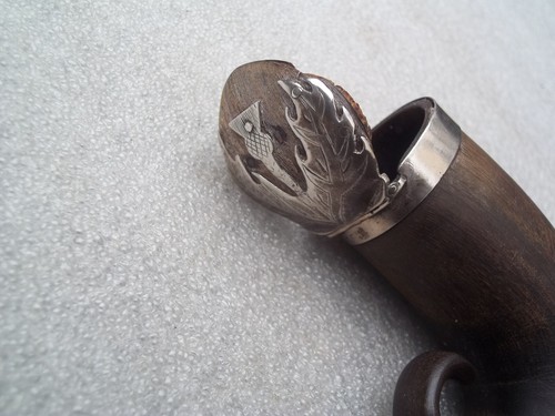 Antique Horn & Silver Scottish Snuff Mull - Picture 8 of 19