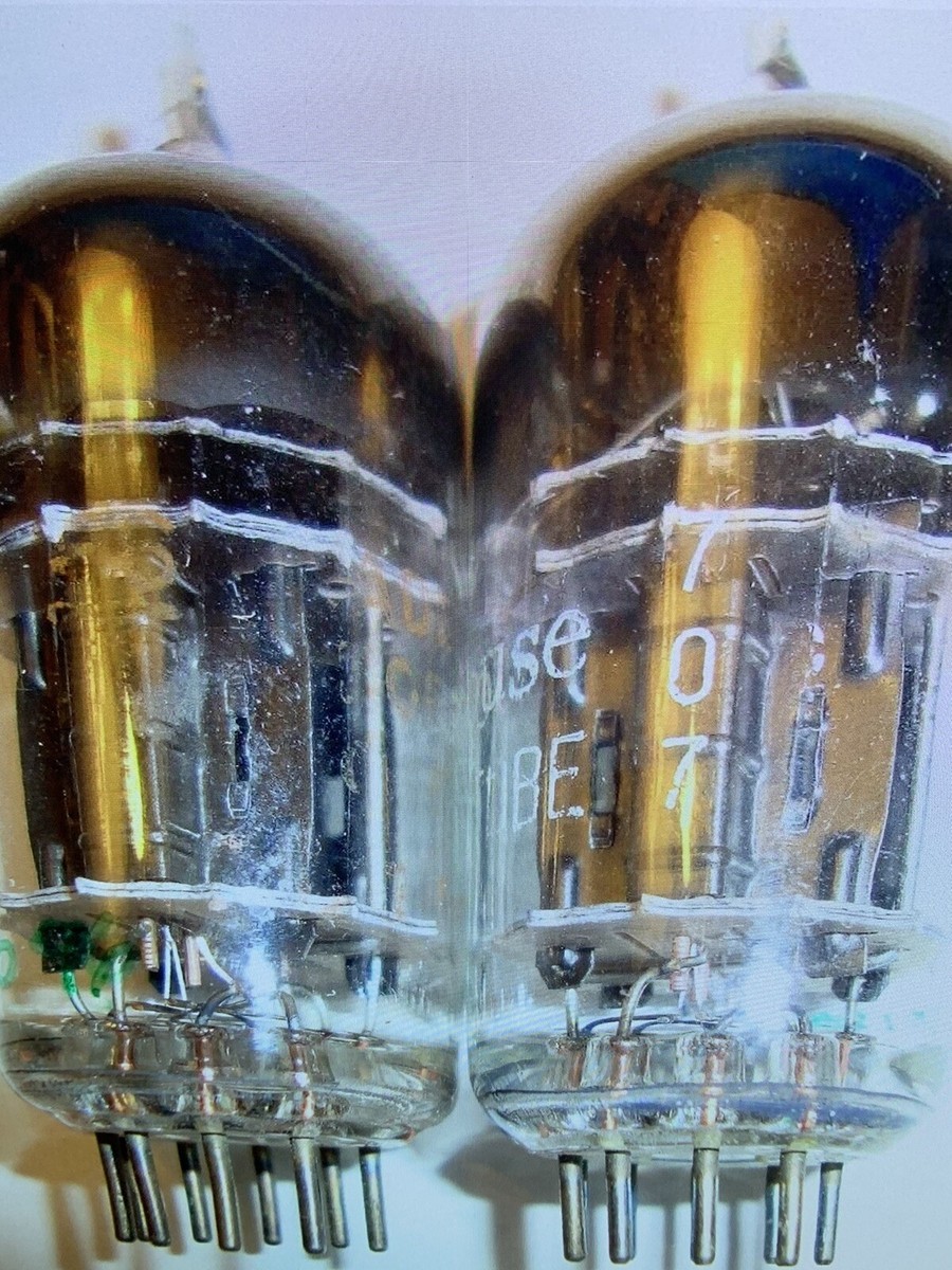 One Matched Pair Heavy Duty 5751 Tubes, Westinghouse Brand By RCA