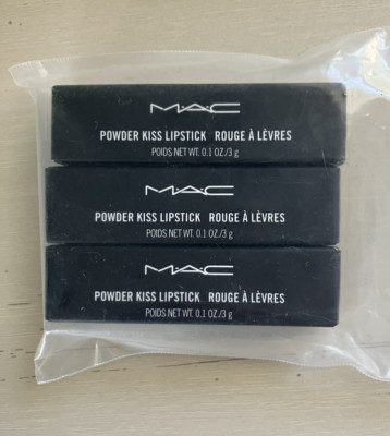 MAC Powder Kiss Lipstick 3-pack #922 WERK, WERK, WERK Brand New FREE SHIP