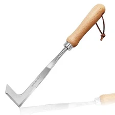 Crack Weeder Crevice Weeding Tool Stainless Steel Weed Tool Manual Weeder Beech 