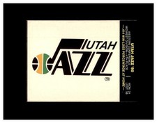 1981 Fleer Basketball UTAH JAZZ Team Logo Sticker Card MINT