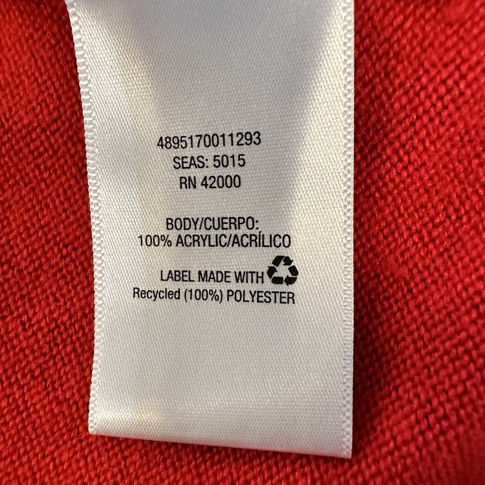 Basic Edition Acrylic Red Sweater Pullover. 100% … - image 15