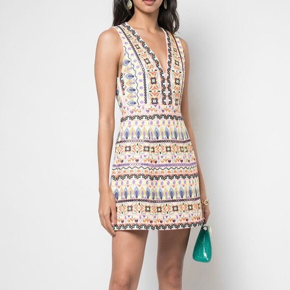 knee length dresses for ladies Alice + Olivia Ella Mini Dress
