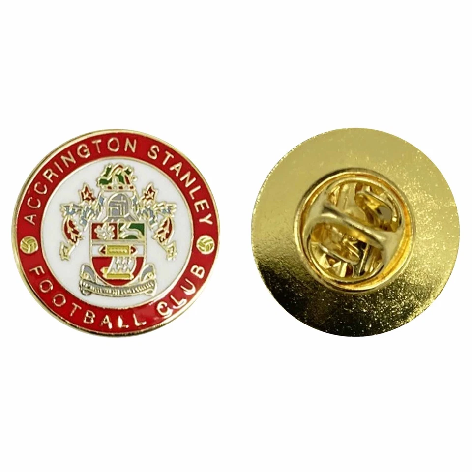 New Accrington Stanley Football Crest Enamel Pin Badge Accrington Football Badge - Image 3 of 3