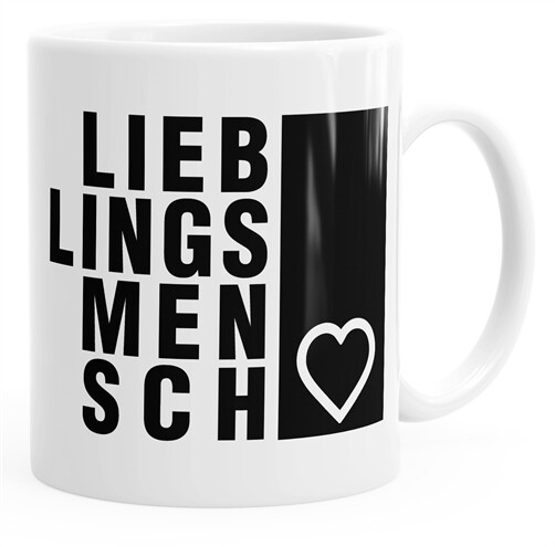 Kaffee-Tasse Lieblingsmensch Geschenk-Tasse Freundschaft Partner Freundin mit