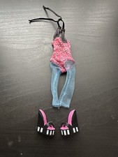Monster High Muñeca Lagoona Azul 1ª Ola Zapatos Sandalias + Traje