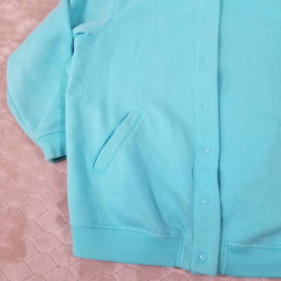 VTG Tudor Court by Haband Womens Bright Blue Cardigan Snap Button - Size M - Image 2 of 4