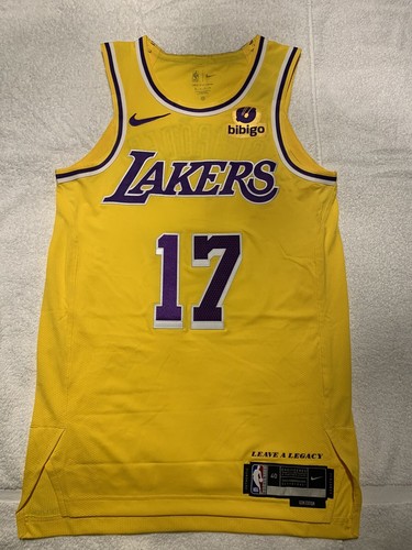 Authentic Lakers Dennis Schröder 22’-23’ Icon Jersey W/Bibigo Sponsor Patch - 40 - 第 1/9 張圖片
