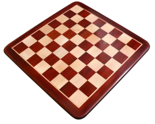 21 x 21 Golden Rosewood & Maple Wood Chess Board with 3.75